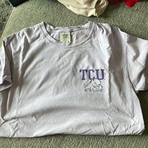TCU Short Sleeve Comfort Colors Purple Shirt